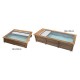 Piscine Urbaine Procopi en Bois 600 x 250 x H 133 Couverture Automatique avec Coffre et Filtration