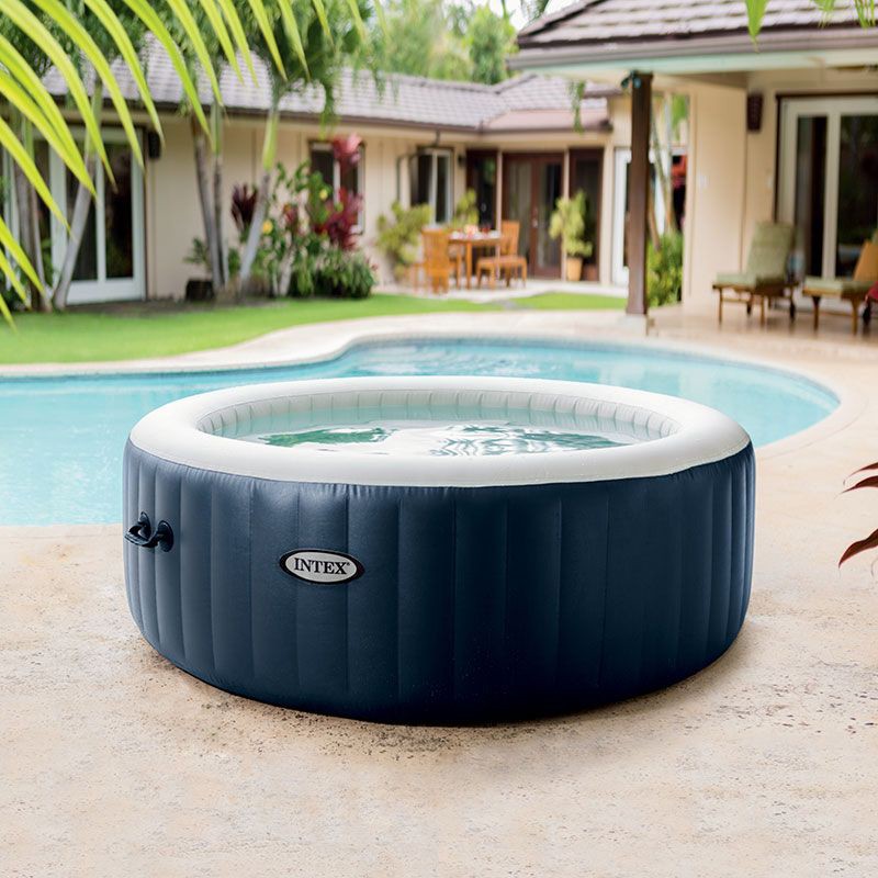Spa gonflable PureSpa LED 6 places blue navy Intex - Irrijardin