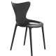 Lot de 4 Chaises Love Vondom Manta noir