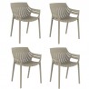 Set van 4 ongebleekte vondon Spritz fauteuils