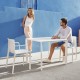 Lot de 4 chaises Vondom Kes écru