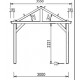 Holzcarport 18m2 mit Habrita Dach