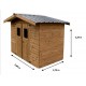 Garden Shed Wood Thermo Habrita 7,81 m2 with Steel Roof