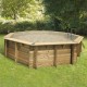 Piscine Bois Ubbink Océa 510 H120cm Liner Gris