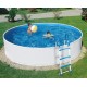 Piscina Azuro Redondo Grafito-blanco 360x120