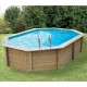 Piscina Madera Sunwater 550x300 H140cm Forro beige Ubbink