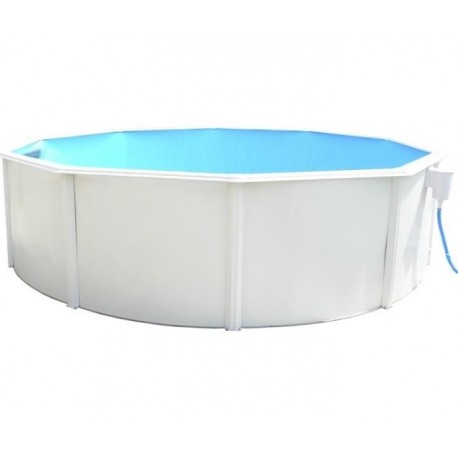 Piscina acima do solo TOI Canarias redonda 350xH120 com kit branco completo