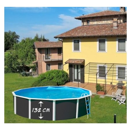 Oberflur-Pool TOI Magnum rund 350x132 Anthrazit