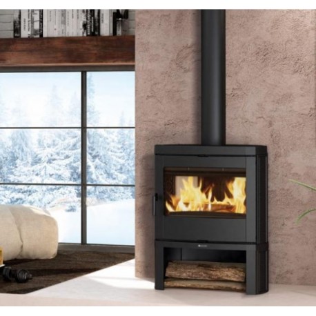 Bronpi Dover 9kW ronde houtkachel met brandstapel