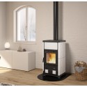 Poêle à bois récupérateur de chaleur La Nordica Concita 2.0 13kW Blanc