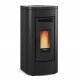 Estufa ventilada de pellets La Nordica Extraflame Klaudia 8kW Negro