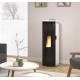 Pellet stove La Nordica Extraflame Luisella 5kW narrow ventilated Bordeaux