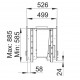 Pastilha de madeira Bronpi Cairo 90-D Double Face Vision 14kW com entrada de ar