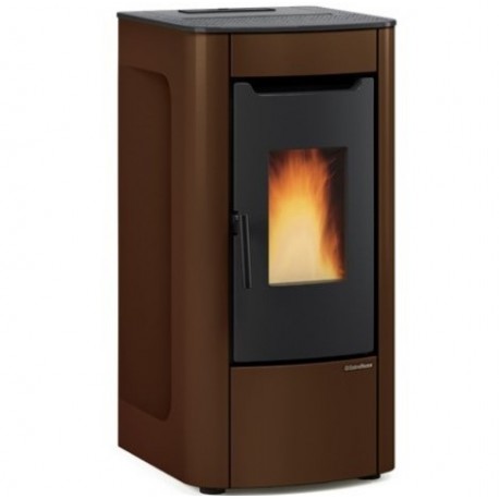 Poêle à graPoêle à granulés ventilé La Nordica Extraflame Sabry Prestige Line 7kW Bronze