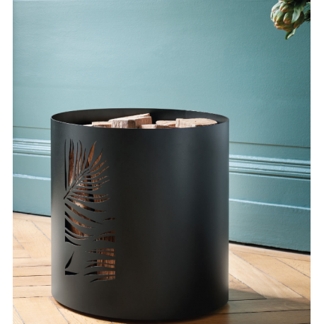 Borneo Black Frosted Log Storage Nineteen Design