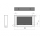 Infire Murall 1000 Bioethanol-Kamin mit Glas 2 kW Schwarz