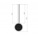 Chimenea de Bioetanol Suspendida Incyrcle Infire 2 kW Negro con Vidrio