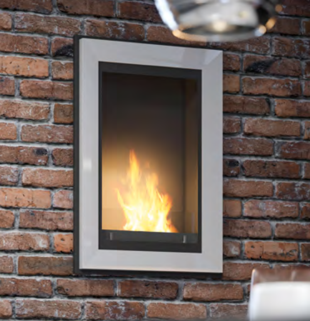 Infire Inportal1 Chimenea de Bioetanol Blanco con 1 Ventana