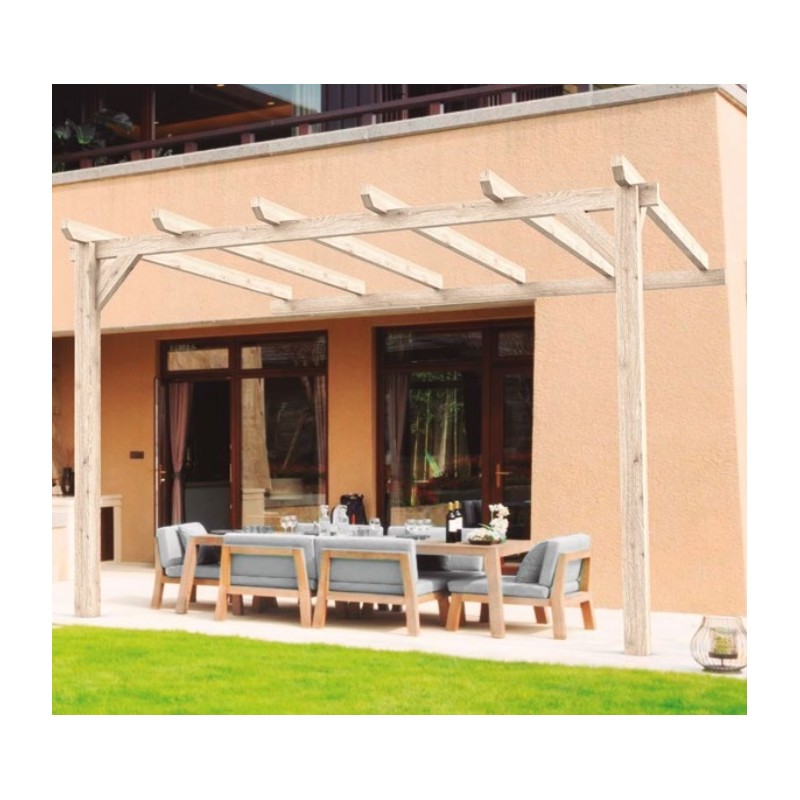 Pergola Adoss E En Bois Brut Cadiz X M M