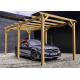 Houten carport voor auto's 5x3m Badajoz 15m2 Maderland