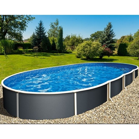 Azuro Oval Pool 5.5x3.7x1.2 Freestanding or Inground Sand Filter