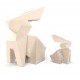 Standbeeld Ontwerp Konijn Kousagi Origami Vondom