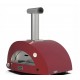 Moderno 1 Alfa Forni Pizza Oven met Antiek Rood Hout