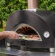 Moderno 1 Horno de Pizza Alfa Forni con Madera Roja Antigua