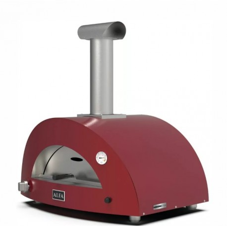 Moderno 1 Alfa Forni Hybrid Pizza Oven Antique Red