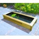 Wooden garden pond with tarpaulin Quadro Wood 5 Mirror Ubbink