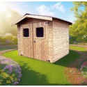 Wood Garden Shed Thermabri Habrita 4.87m2