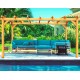 Valencia Solid Wood Freestanding Pergola 4x3m 12m2