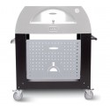 Alfa Cart Base voor Moderno 3 Pizza Oven op Wielen Zwart