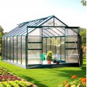 Aluminium Garden Greenhouse Habrita 10.60m2