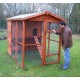 Large size wooden garden chicken coop 6-10 Habrita hens 3.90m2 two-body