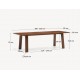 Extendable Rectangle Table 200 to 250x95 Lena VeryForma Oak Wood