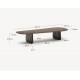 Dark Oak Wood Coffee Table Lounge Pita VeryForma