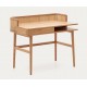 Ash wood and rattan desk table 105 x 62 Axi VeryForma