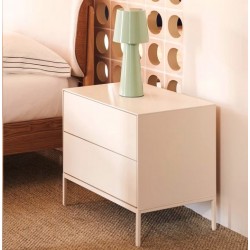 Natural Wood Bedside Table 50x55 Leni VeryForma