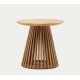 Table d'appoint en bois de teck naturel Jet 50 cm VeryForma