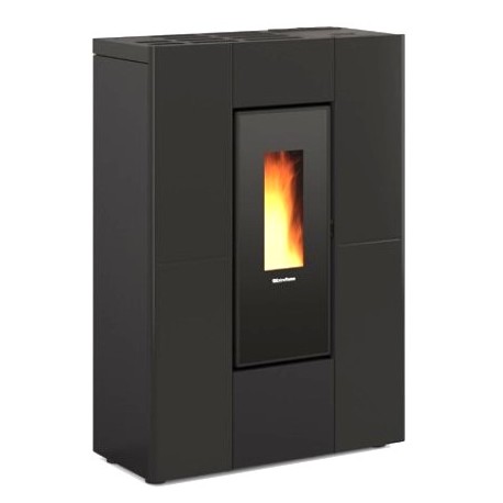 La Nordica Extraflame Luisella 5kW Narrow Ventilated Pellet Stove Burgundy