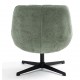 Ena Green Swivel Stoffen Fauteuil VeryForma