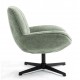 Ena Green Swivel Fabric Armchair VeryForma