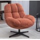 Fauteuil Pivotant Molo tissu terracotta VeryForma