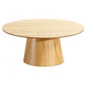 Olen Round Coffee Table in VeryForma oak wood veneer