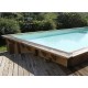 Piscina de madera Sunwater 550x300 H140cm Liner beige Ubbink