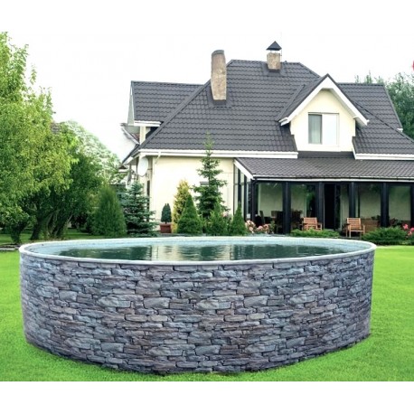 Piscina redonda Azuro Stone Design 5x1.2m